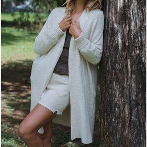 Indigo Luna - Paloma Long Cardigan Cloud Cream, NWT